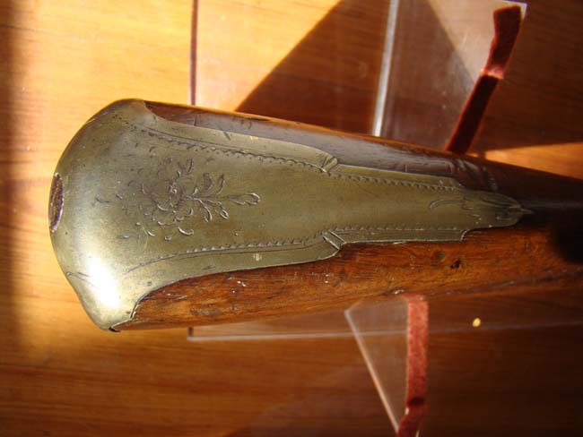 A Flintlock brass barreled blunderbuss made in 1793 for The Reverand Dr. Samuel Horsley, Lord Bishop of Rochester and Dean of Westminster. — image 11